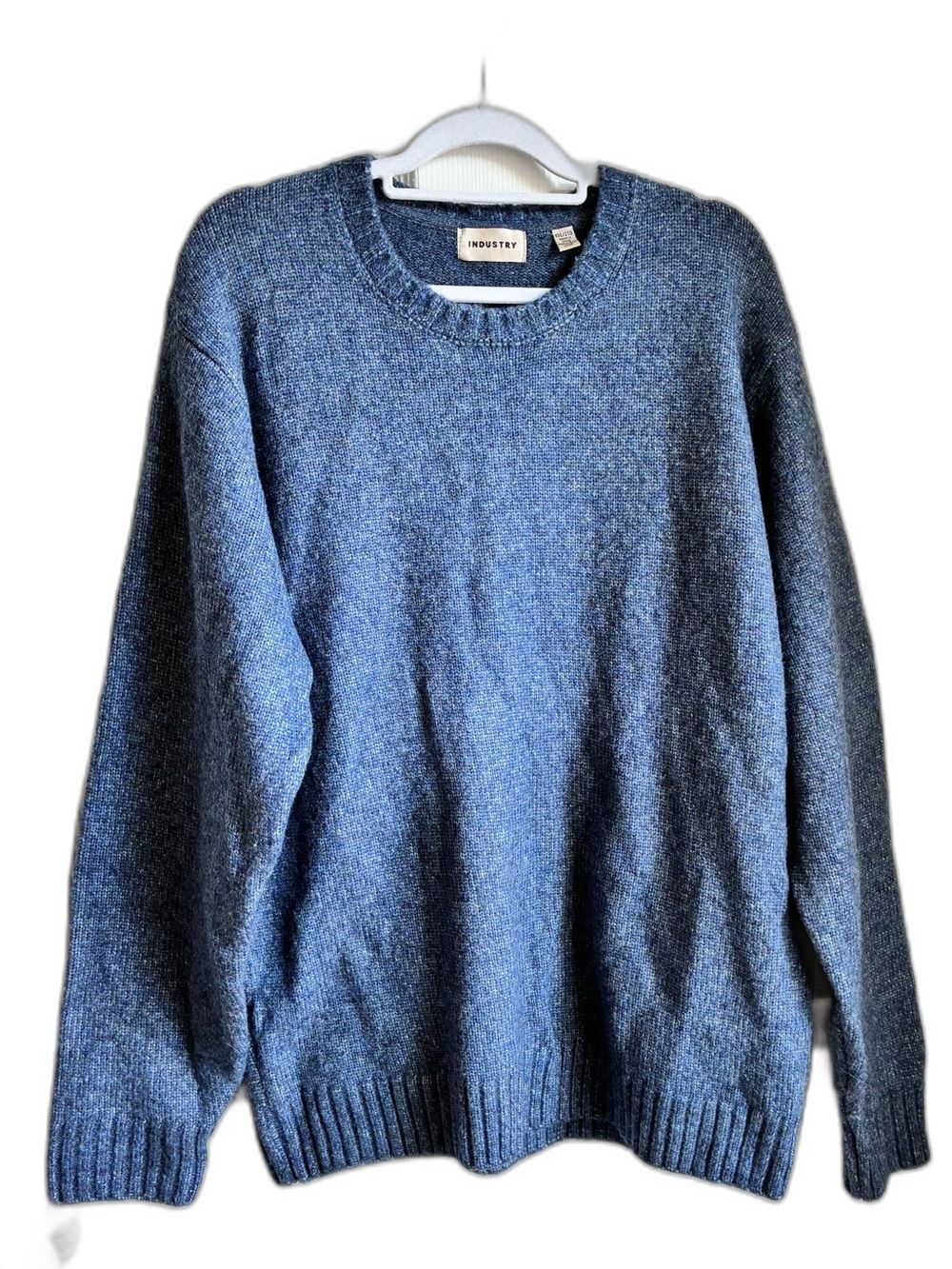 Industry Men's Crewneck Sweater in Blue XXL